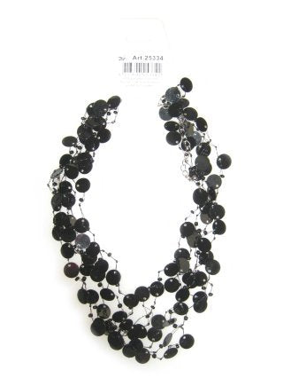 PartyXplosion Pailetten halsketting zwart