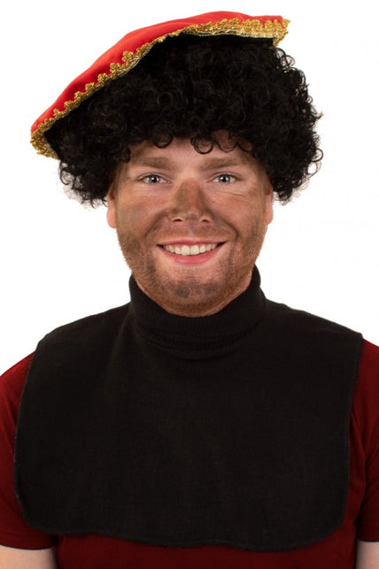 PartyXplosion Piet col zwart one size