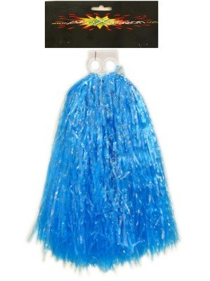 PartyXplosion Pom pom Cheerleader ringgreep blauw