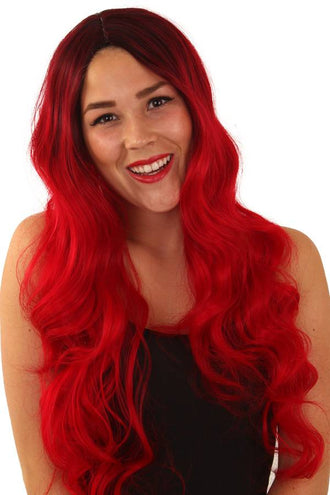 PartyXplosion Pruik FAYE rood