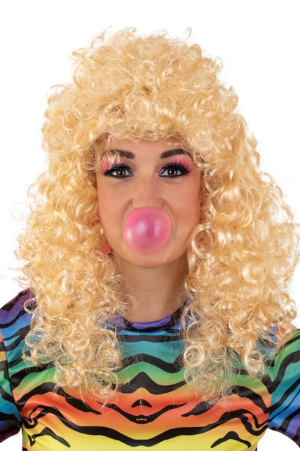PartyXplosion Pruik Lola lang krullend blond