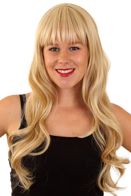 PartyXplosion Pruik MILA blond met highlights