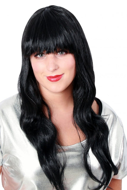 PartyXplosion Pruik sensation longstyle zwart