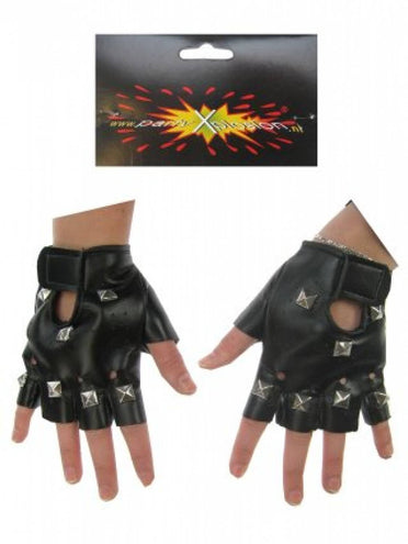 PartyXplosion Punk handschoenen met studs