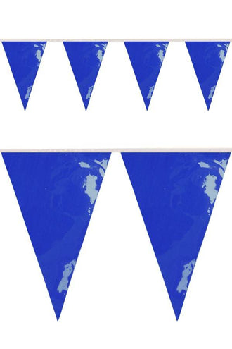 PartyXplosion PVC vlaggenlijn blauw 10 meter