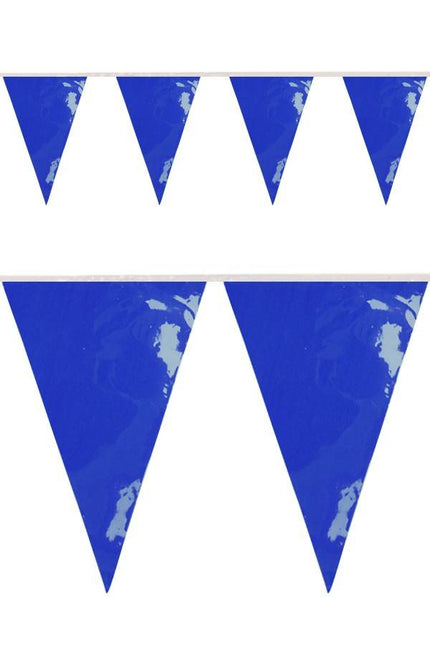 PartyXplosion PVC vlaggenlijn blauw 10 meter