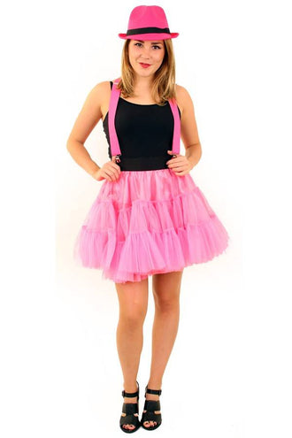 PartyXplosion Roze petticoat  3 laags