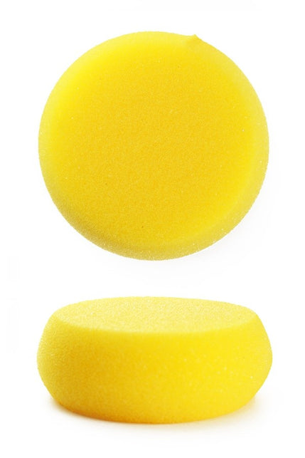 PartyXplosion Schminkspons geel afgerond dia. 7.5 cm