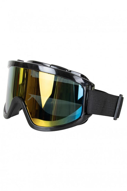 PartyXplosion Skibril zwart UV-bescherming comfortabele pasvorm