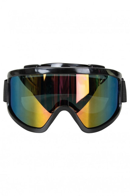PartyXplosion Skibril zwart UV-bescherming comfortabele pasvorm