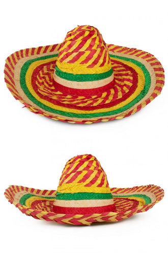 PartyXplosion Sombrero Mexico rood geel groen
