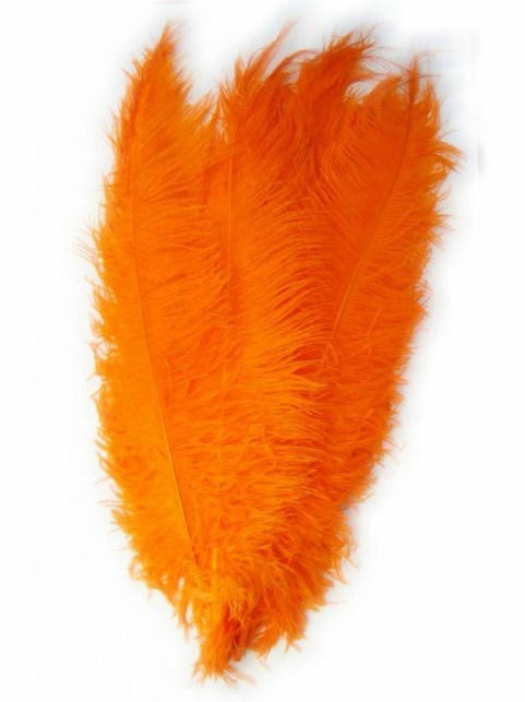 PartyXplosion Spadonische veer oranje per stuk