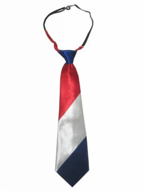 PartyXplosion Stropdas Nederland rood/wit/blauw