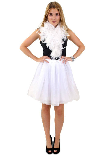 PartyXplosion Tule rok deluxe wit Mira dames