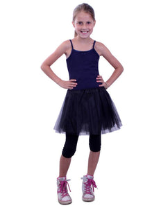 PartyXplosion Tule rokje Daphne kids zwart