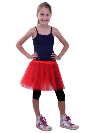 PartyXplosion Tule rokje Demi kids rood