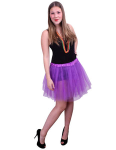 PartyXplosion Tule rokje Nina paars dames