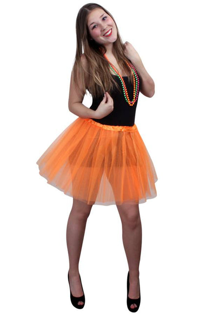 PartyXplosion Tule rokje  Saar oranje dames