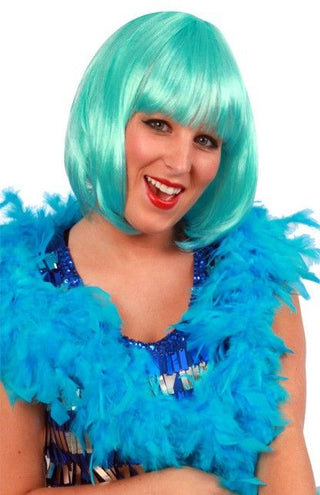 PartyXplosion Turquoise veren boa populair