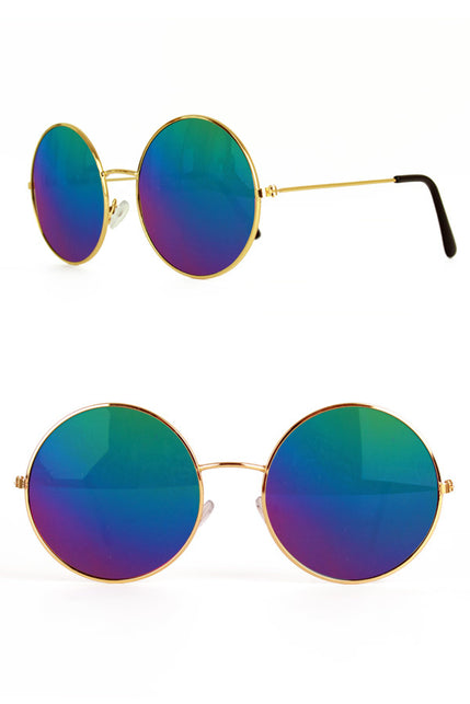 PartyXplosion Uilenbril olieglas blauw