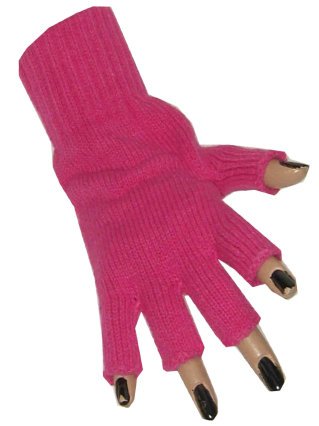 PartyXplosion Vingerloze handschoen roze/ fuchsia