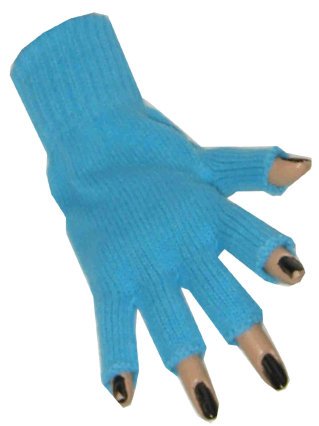 PartyXplosion Vingerloze handschoen turquoise