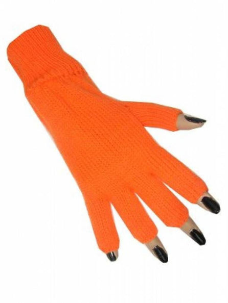 PartyXplosion Vingerloze handschoenen oranje