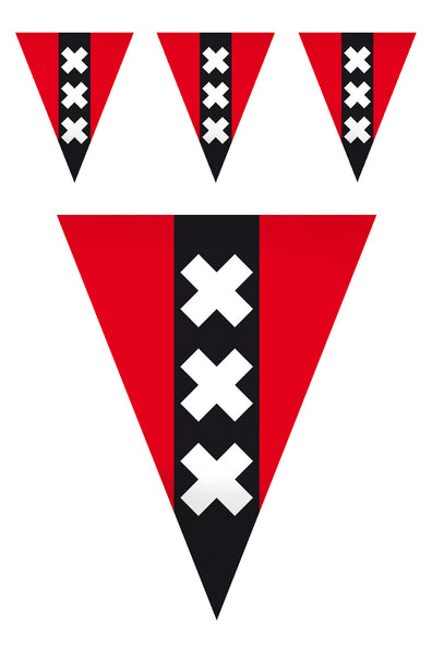 PartyXplosion Vlaggenlijn Amsterdam 10 meter