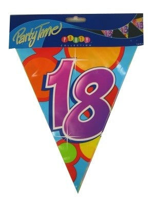 PartyXplosion Vlaggenlijn leeftijd 18 jaar 10 meter