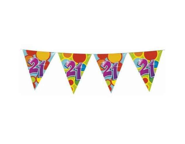 PartyXplosion Vlaggenlijn leeftijd: 21 6 mtr