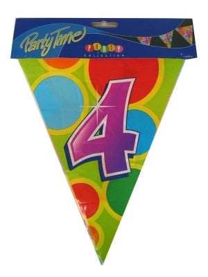 PartyXplosion Vlaggenlijn leeftijd 4 jaar 10 meter