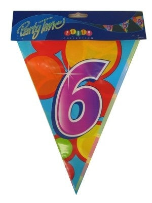 PartyXplosion Vlaggenlijn leeftijd 6 jaar 10 meter