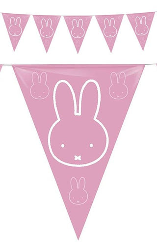 PartyXplosion Vlaggenlijn Nijntje  geboorte meisje 6 meter