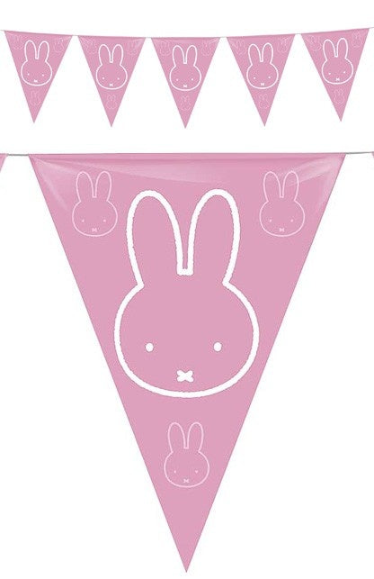 PartyXplosion Vlaggenlijn Nijntje  geboorte meisje 6 meter