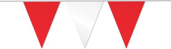 PartyXplosion Vlaggenlijn Rood/Wit