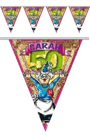 PartyXplosion Vlaggenlijn super Sarah 6mtr.