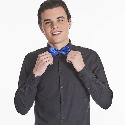 PartyXplosion Vlinderstrik satijn blauw