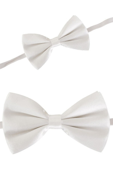 PartyXplosion Witte vlinderstrik met elastiek