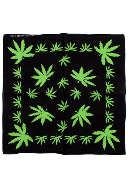 PartyXplosion Zakdoek wietblad 56 x 56 cm.