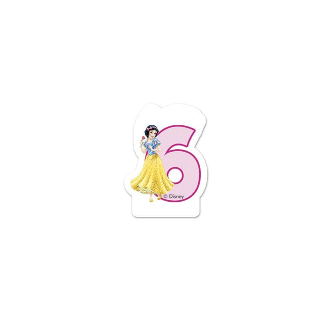 Procos Disney Princess Happy Birthday kaars 6 jaar