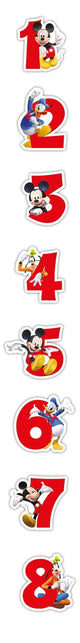 Procos Verjaardag cijfer Mickey Mouse kaarsje nummer 3