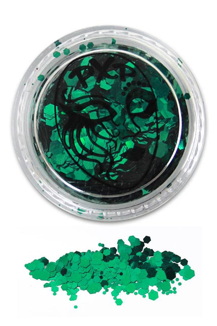 PXP Professional Colours Grove Schmink Glitters in gras groen