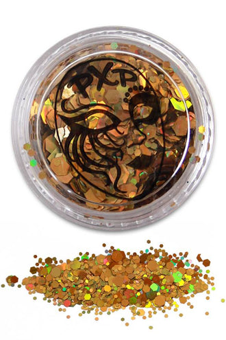 PXP Professional Colours Grove schmink glitters in sprankelend goud