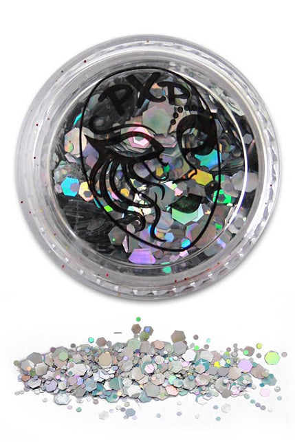 PXP Professional Colours Grove schmink glitters in sprankelend zilver