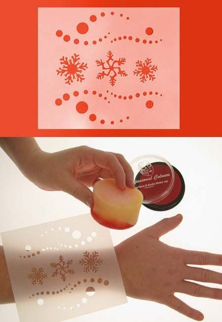 PXP Professional Colours Schmink sjabloon sneeuw sterren en bolletjes