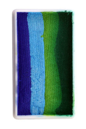 PXP Professional Colours Splitcake donker groen-groen-licht blauw-blauw 28gram