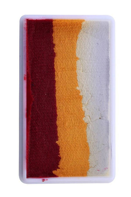PXP Professional Colours Splitcake donker rood-oranje-wit 28gram