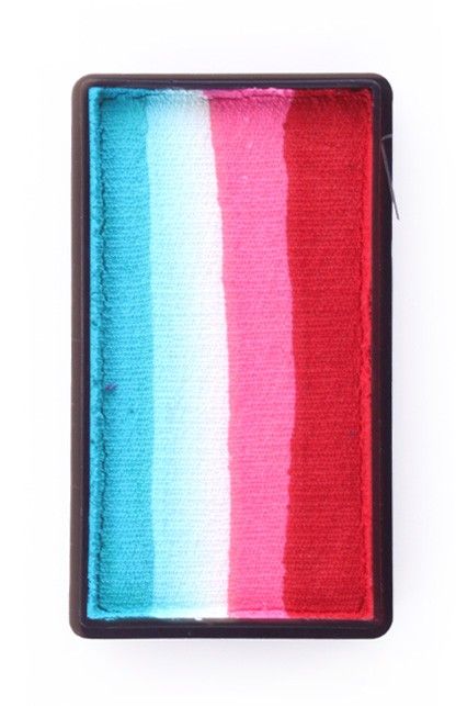 PXP Professional Colours Splitcake rood-roze-wit-turquoise 28gram