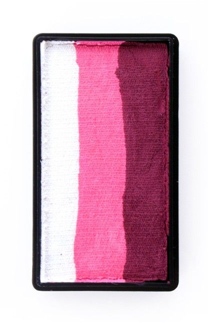 PXP Professional Colours Splitcake wit-roze-donker rood28gram