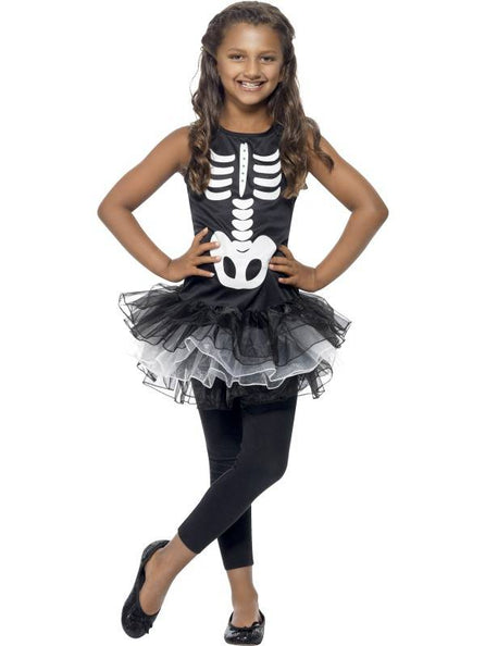 Smiffys Skeleton tutu kostuum meiden